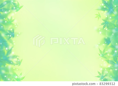 左右各有綠楓的背景框素材 左右各有綠楓的背景框素材 83299312