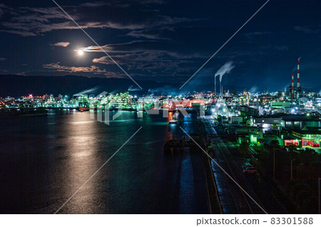 Shunan Factory at dusk Night view Night glitter Shunan Factory at dusk Night view Night glitter 83301588