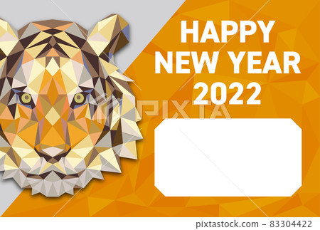 New Year's card of the tiger year 2022 (with free space) New Year's card of the tiger year 2022 (with free space) 83304422