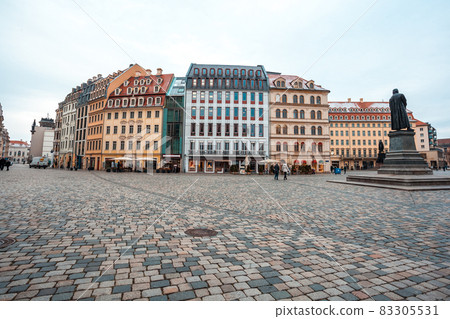 Colourful buildings at Neumarkt square in Dresden, Saxony, Germany Colourful buildings at Neumarkt square in Dresden, Saxony, Germany 83305531