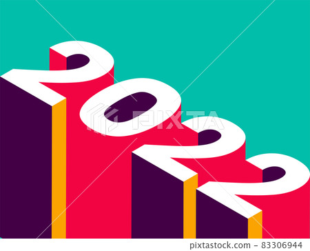 Modern aesthetics of Swiss design 2022 calendar cover. Modern aesthetics of Swiss design 2022 calendar cover. 83306944