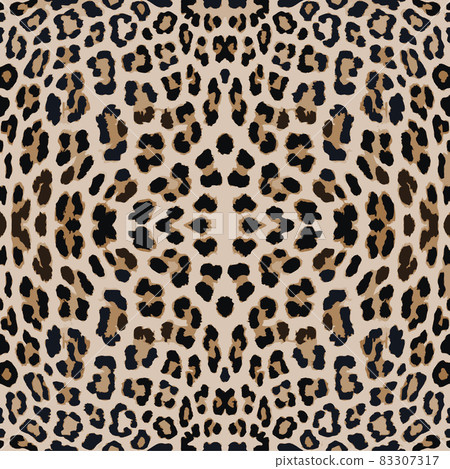 Leopard print pattern. Repeating seamless vector animal background. Leopard print pattern. Repeating seamless vector animal background. 83307317