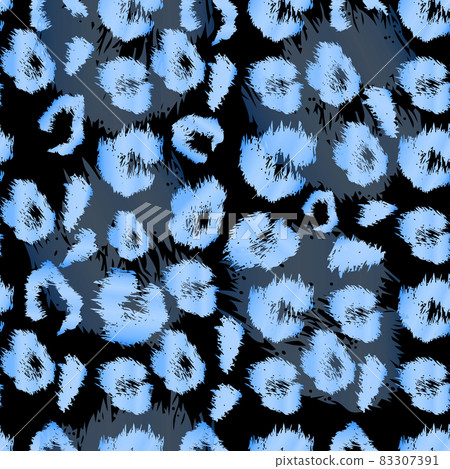 Leopard print pattern. Repeating seamless vector animal background. Leopard print pattern. Repeating seamless vector animal background. 83307391