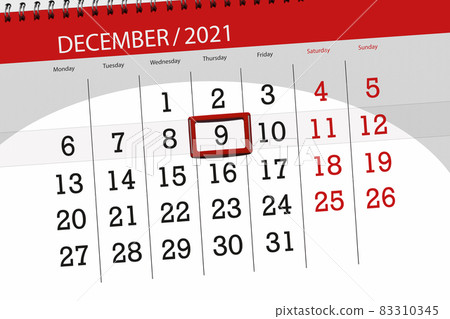 Calendar planner for the month december 2021, deadline day, 9, thursday Calendar planner for the month december 2021, deadline day, 9, thursday 83310345