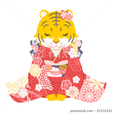 和服老虎女人 83310391