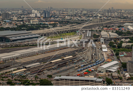 Aerial view of Bang Sue central station. 83311249