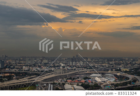 Aerial view of Bang Sue central station. Aerial view of Bang Sue central station. 83311324