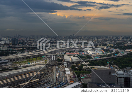 Aerial view of Bang Sue central station. 83311349