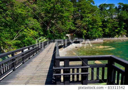 View of the promenade from Jodogahama / Visitor Center to Jodogahama with excitement / Tohoku / Miyako City, Iwate Prefecture (4) 83311542