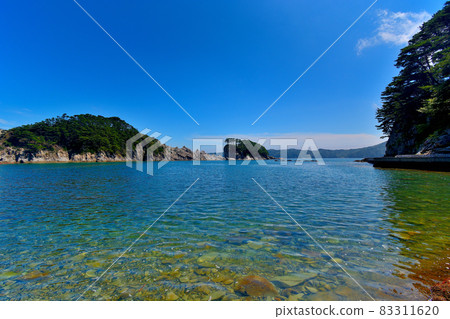 岩手縣宮古市東北部淨土濱和秀島 (2) 從淨土濱 / 豐石浜看 83311620