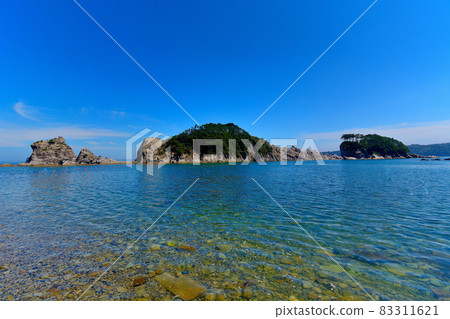 Takaiwa, Ubaiwa, Jodogahama and Hideshima, Tohoku, Miyako City, Iwate Prefecture (1) seen from Jodogahama / Toishihama 83311621