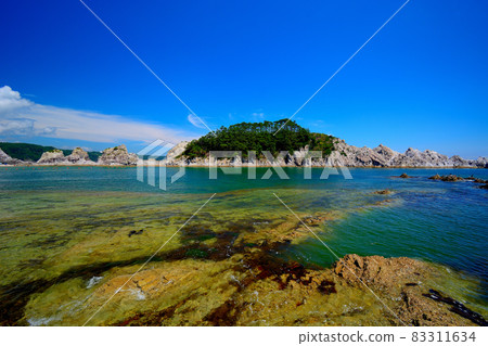 淨土之濱,如世外桃源,從豐石浜眺望淨土之濱,蔚藍的天空,岩手縣東北(5) 淨土之濱,如世外桃源,從豐石浜眺望淨土之濱,蔚藍的天空,岩手縣東北(5) 83311634