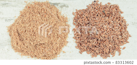 Flaxseed as source vitamins, minerals, dietary fiber and acids omega Flaxseed as source vitamins, minerals, dietary fiber and acids omega 83313602