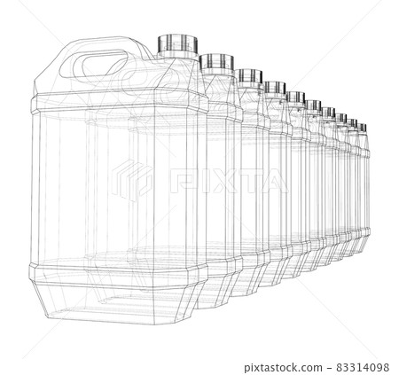 Cans of car liquids. Vector Cans of car liquids. Vector 83314098