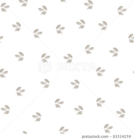 Seamless pattern cardamom on white background. Cute plant sketch ornament. Random texture template for fabric. Seamless pattern cardamom on white background. Cute plant sketch ornament. Random texture template for fabric. 83314259