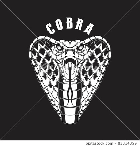 Illustration of cobra snake. Design element for logo, label, sign, emblem, poster. Vector illustration Illustration of cobra snake. Design element for logo, label, sign, emblem, poster. Vector illustration 83314359