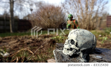 A soldier in war always walks with, together and towards death 83315430