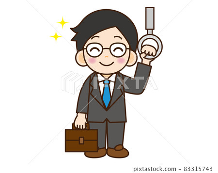 Office worker who grabs the strap 4 Office worker who grabs the strap 4 83315743