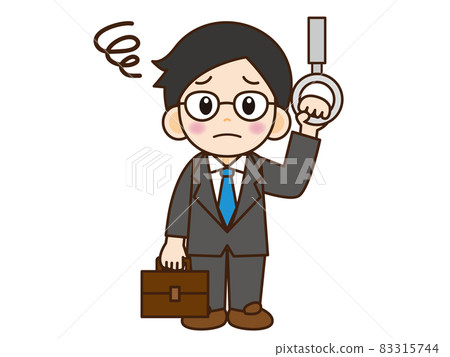 Office worker who grabs the strap 3 Office worker who grabs the strap 3 83315744