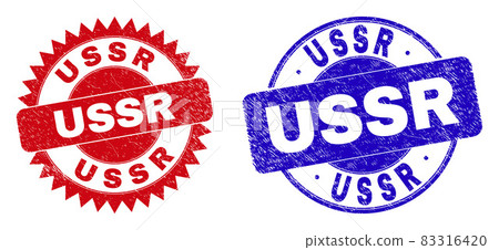 USSR Round and Rosette Watermarks with Corroded Style USSR Round and Rosette Watermarks with Corroded Style 83316420