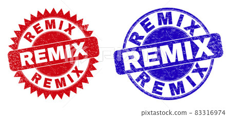 REMIX Rounded and Rosette Seals with Distress Surface 83316974
