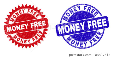 MONEY FREE Rounded and Rosette Seals with Corroded Surface MONEY FREE Rounded and Rosette Seals with Corroded Surface 83317412
