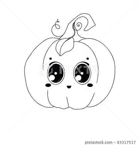 Pumpkin with a smiling face. Halloween pumpkin. Happy Halloween Vector illustration Pumpkin with a smiling face. Halloween pumpkin. Happy Halloween Vector illustration 83317517