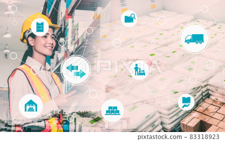 Smart warehouse management system with innovative internet of things technology Smart warehouse management system with innovative internet of things technology 83318923