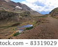 On the side of a mountain road 83319029