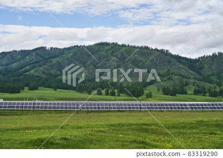 Vacation landscape. Russian Altai mountains. Staycation concept. Reduce carbon Vacation landscape. Russian Altai mountains. Staycation concept. Reduce carbon 83319290