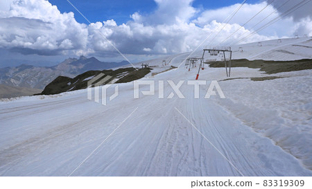 The slopes of the ski resort Les Deux Alpes The slopes of the ski resort Les Deux Alpes 83319309
