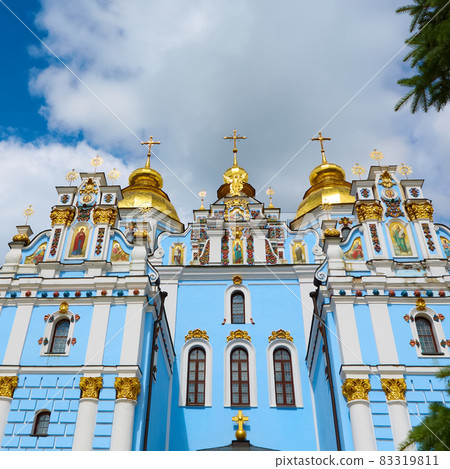 St. Michael's Golden-Domed Monastery - famous church complex in Kiev, Ukraine 83319811