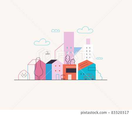 Startup illustration. Concept of building new business Startup illustration. Concept of building new business 83320317