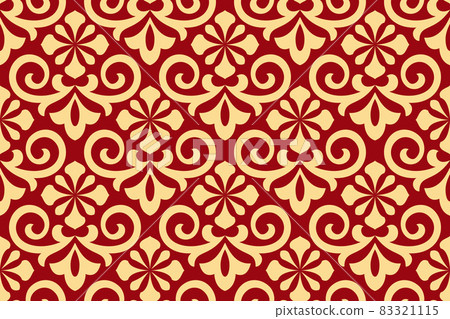 Flower geometric pattern. Seamless background. Red Flower geometric pattern. Seamless background. Red 83321115