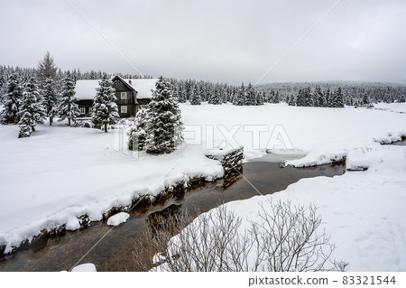 Snowy landscape of Jizera Mountains 83321544