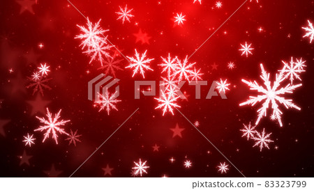 Snowflake falling at the end of Christmas 83323799
