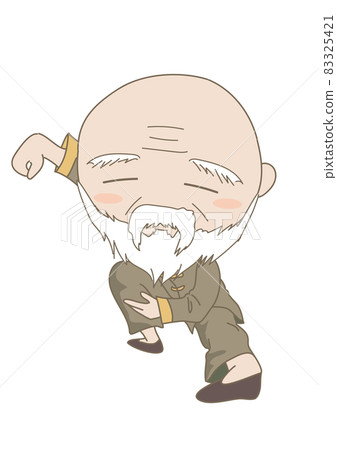Tai Chi, an old man posing Tai Chi, an old man posing 83325421