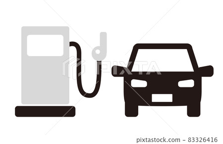 汽油車加油形像圖 83326416