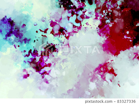 紅色夢幻般的血液水彩紋理背景 83327336