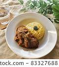 咖哩雞和薑黃飯午餐 83327688