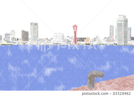 神戶風光（海位）水彩 83328462