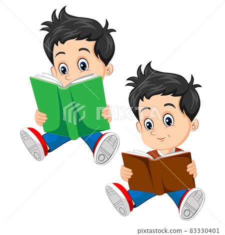 happy cute little kid boy standing and clap the hand 83330401