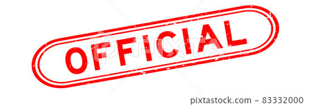Grunge red official word rubber seal stamp on white background Grunge red official word rubber seal stamp on white background 83332000