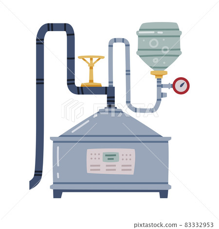Whiskey Drink Process with Mashing in Metal Reservoir Vector Illustration Whiskey Drink Process with Mashing in Metal Reservoir Vector Illustration 83332953