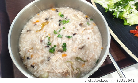 Simple and affordable healthy food, one meal black sesame porridge 83333641