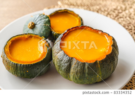 Handmade pumpkin pudding 83334352