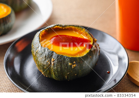 Handmade pumpkin pudding 83334354