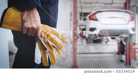 Car Auto Service and Vehicle Maintenance Workshop Center, Automobile Garage Shop and Spare Part Changing. Automotive Services Station. Business Car Repair and Check Up Car Auto Service and Vehicle Maintenance Workshop Center, Automobile Garage Shop and Spare Part Changing. Automotive Services Station. Business Car Repair and Check Up 83334524