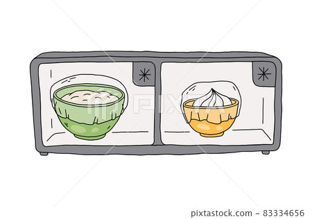 Cooling of gingerbread cookies dough and icing vector illustration isolated. Cooling of gingerbread cookies dough and icing vector illustration isolated. 83334656