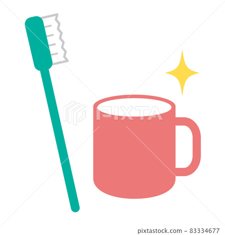 牙刷和杯子 牙刷和杯子 83334677